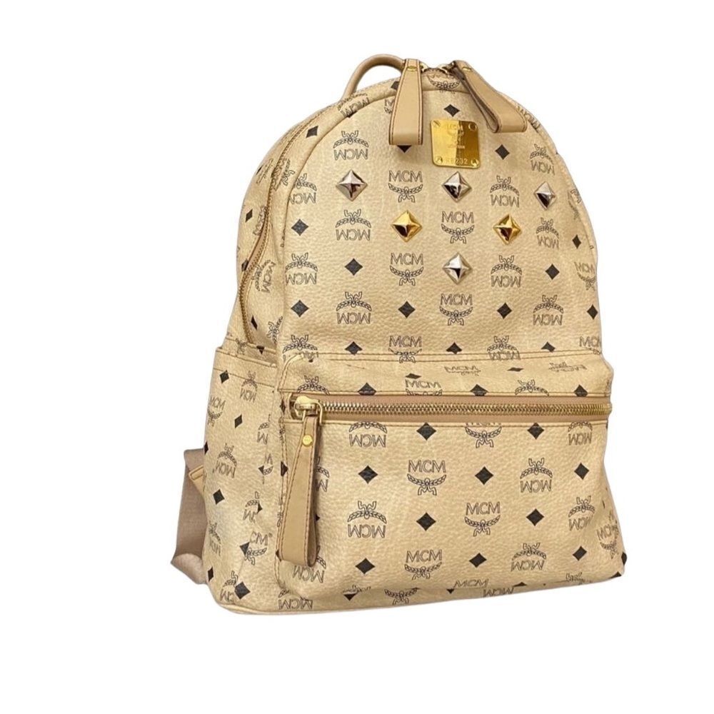 MCM Visetos Front-Studs Backpack Large